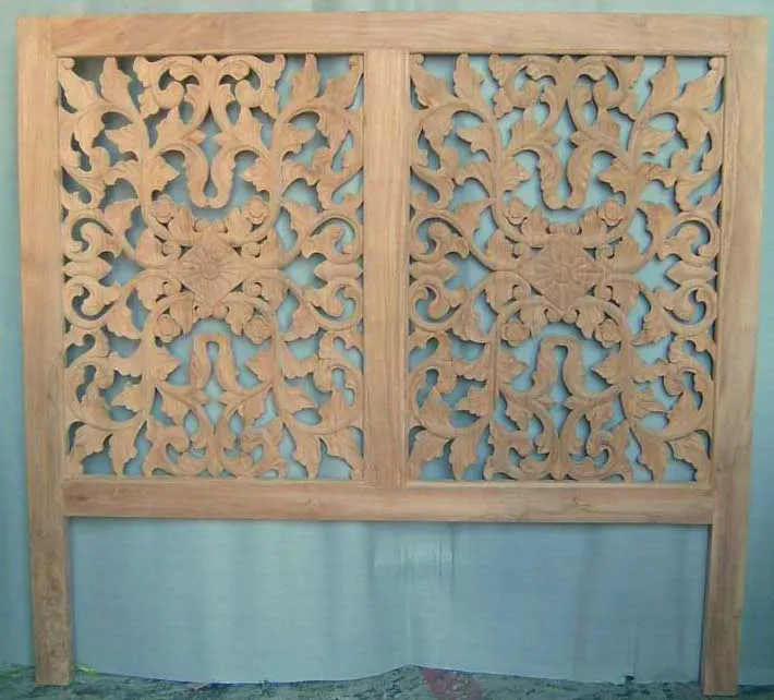 Tête de lit à panneaux sculptés ajourés, 160 cm